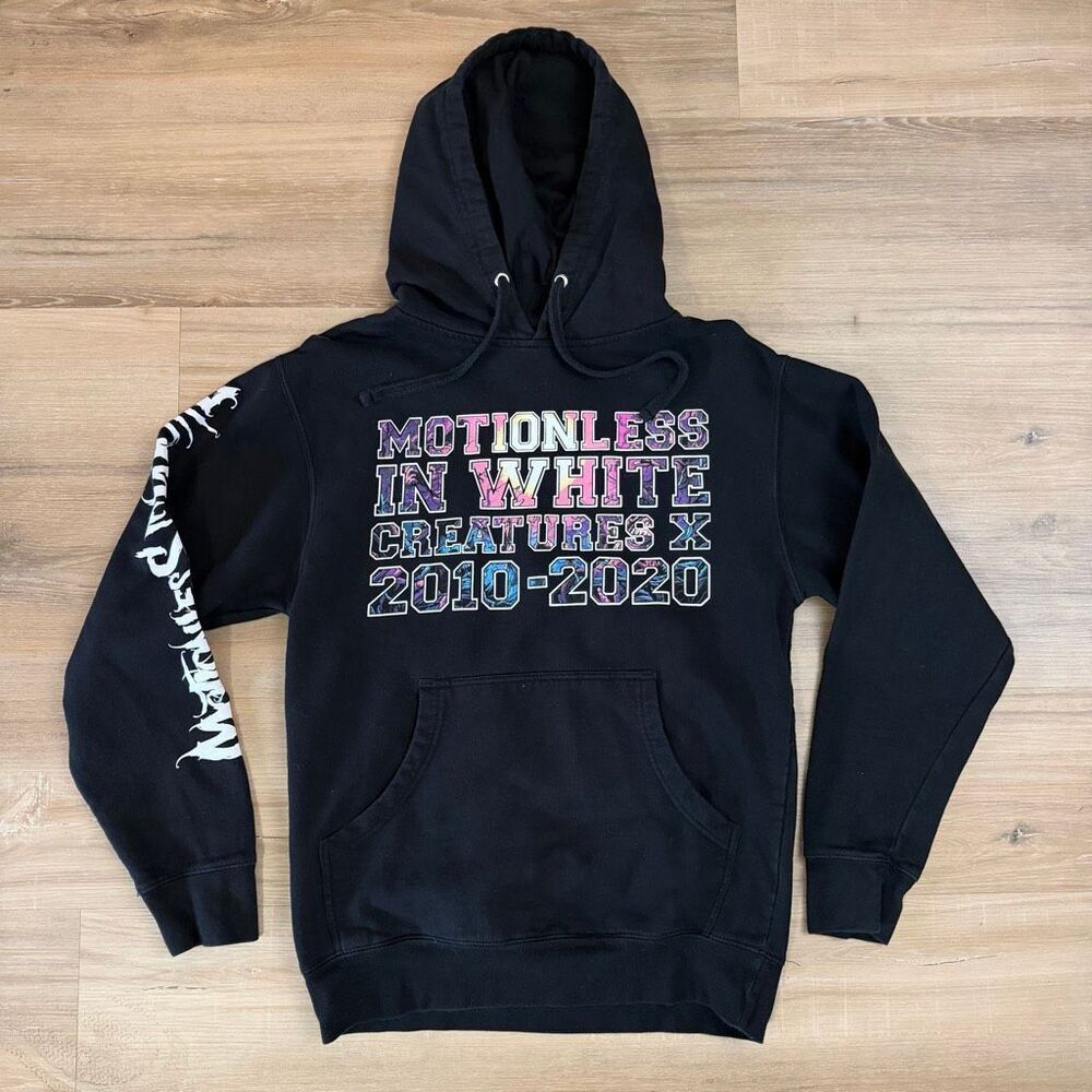 Motionless In White Creatures X Black Anniversary Hoodie Size Small Goth Alt Emo